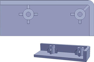 Correct plastic boss design example