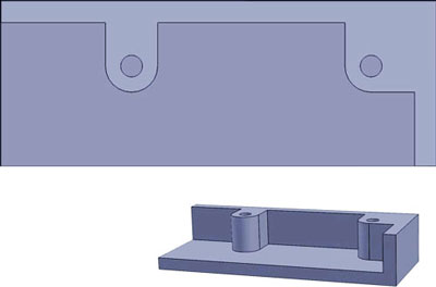 Incorrect plastic boss design example