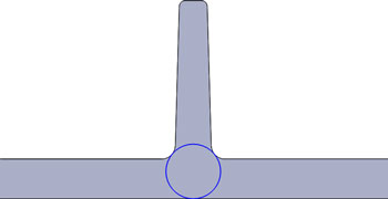 Plastic rib root thickness